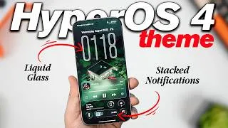 Thumbnail: HyperOS 4 Liquid Glass Theme + Stacked Notifications on ANY Xiaomi/Redmi Phone!