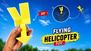 Thumbnail: Flying Helicopter Toy 🚁 | Easy Paper Helicopter DIY | Amazing Spinning Flying Trick.....