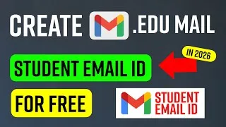 Thumbnail: Create Edu Email For Free in 2026 | Create Student Email Step-by-Step Guide