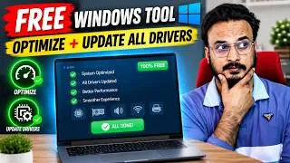 Thumbnail: This FREE Windows OPTIMIZER Also Updates ALL Drivers Automatically 🚀