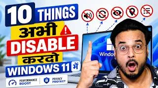 Thumbnail: 10 Things You Should TURN OFF in Windows Right Now