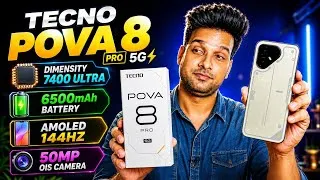Thumbnail: Tecno POVA 8Pro 5G is here 🔥 6500mAh battery | Tecno New launch | POVA | Techpoke | Tecno 