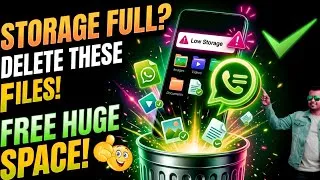 Thumbnail: WhatsApp Storage Full? DELETE These Hidden Files Now! 🚨 Free Up GBs of Space! 
