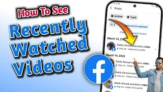 Thumbnail: How to See Recently Watched Videos on Facebook (2026) | Find Recently Watched Videos Easily!