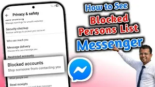 Thumbnail: How to See Blocked Account on Messenger 😱 | Find Blocked Person on Messenger