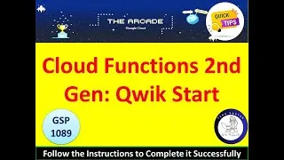 Thumbnail: [2024] Cloud Functions 2nd Gen: Qwik Start Lab #qwiklabs #googlecloudskillsboost