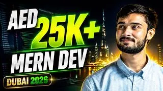 Thumbnail: MERN Developer Dubai — AED 25K+ Salary Reality 2026