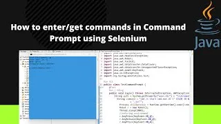 Thumbnail: How to Automate Command Prompt Commands using Selenium | How to take data from Command Prompt