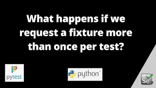 Thumbnail: Can we call the same fixture more than once per test ? | Interview Question | Selenium Python Pytest