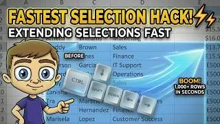 Thumbnail: Excel Power Shortcuts | Extending Selections Fast