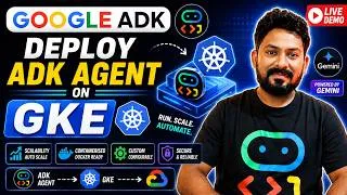 Thumbnail: Deploy AI Agents on GKE with Google ADK | Live Demo