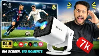 Thumbnail: Wzatco Yuva Go Plus Projector Review 🔥 Best Projector Under ₹8000 or Waste? 🤔