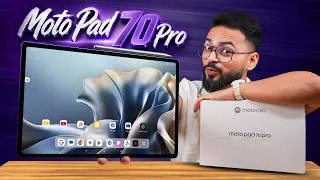 Thumbnail: Moto Pad 70 Pro Review ⚡| 3.5K 144Hz Display + 10200mAh 🔋 | Moto Pen Pro 🖊️