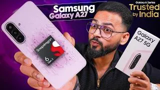 Thumbnail: Samsung Galaxy A27 5G Review ⚡ | 120Hz Super AMOLED + 50MP 📸 | 6 Android Updates 🤯