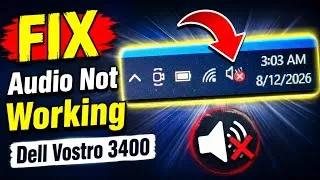 Thumbnail: How to fix dell vostro 3400 audio not working windows 10/11 | No Sound Problem Solution