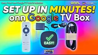 Thumbnail: onn Google TV Box Setup 2026 — From Unboxing to Streaming in Minutes