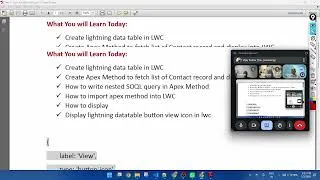 Thumbnail: Row Action in LWC | Display List Of Contact in Lightning Datatable in LWC | Tech W3Web by Vijay