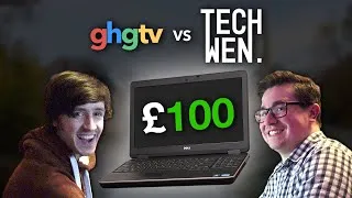 Thumbnail: The £100 Laptop Challenge (ft. Green Ham Gaming)