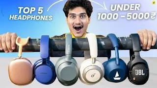 Thumbnail: Top 5 best Headphones under 1000 in India 2026 | best gaming headphones under 1000 rs⚡️⚡️