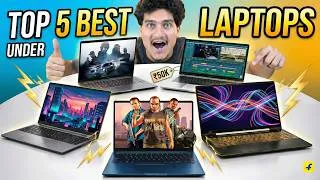 Thumbnail: Top 5 Best Laptop Under 50000 (2026) ⚡ Best Budget Laptops Under ₹50000
