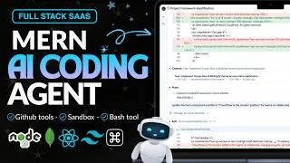 Thumbnail: MERN AI Coding SaaS App with Node.js & React - GitHub, Bash, Sandbox, Command Code | Full Course
