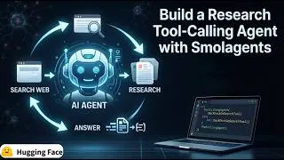 Thumbnail: #24 Build a Research Tool-Calling Agent with Smolagents | Hands-On AI Agent Project