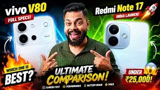 Thumbnail: Redmi Note 17 India Launch 😍 iPhone Big Good News! Vivo V80, Moto Edge 70 Max & Pixel 11 Shocking 