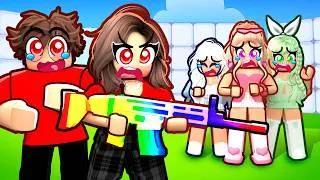 Thumbnail: I Have A POPULAR CRAZY FAN GIRL In Muscle Legends...