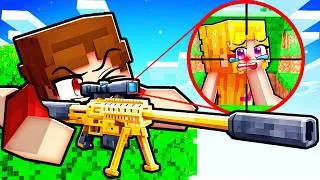 Thumbnail: I Cheated with Guns in Minecraft Hide & Seek...