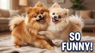 Thumbnail: Laugh out Loud Pomeranian Antics Funny Cute Moments!