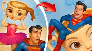 Thumbnail: Ballerina Cappuccina vs Deadpool vs Wolverine! What Happened to Superman in Squid Game 4?!