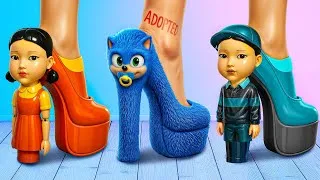 Thumbnail: I Was Adopted by Squid Game Dolls / My Parents are Superheroes!