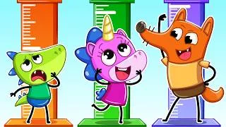 Thumbnail: Who Is the Tallest?! | Health Checkup Day 🩺 | Educational Kids Cartoon | Teeny Mimi 🦄