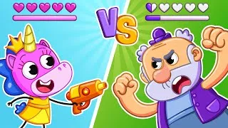 Thumbnail: Mimi vs Giant! Who Will Win the Epic Battle?! | Funny Kids Cartoons | Teeny Mimi🦄