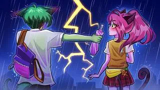 Thumbnail: Rainy Day After School | He Shared his Umbrella