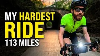 Thumbnail: 113 MI NEW BIKE HARD BIKE RIDE -- 7 min version some normal speed parts  (uncut is like 3 hrs lol)