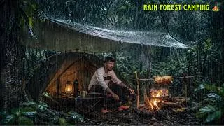 Thumbnail: Solo Camping In Heavy Rain & Thunderstorm | Rain Camping In Jungle | Tejas Camping