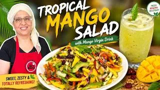Thumbnail: Tropical Mango Salad with Mango Virgin Drink | Fresh, Healthy & Refreshing Summer Recipe