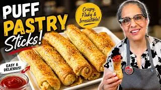 Thumbnail: Puff Pastry Sticks | Crispy, Flaky & Delicious Easy Appetizer Recipe | Perfect Tea-Time Snack