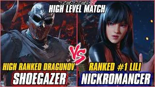 Thumbnail: TEKKEN 8 - SHOEGAZER (High Ranked Dragunov) vs NICKROMANCER (Ranked #1 Lili) | T8 RANKED GAMEPLAY