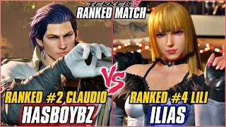 Thumbnail: TEKKEN 8 - HASBOYBZ (Ranked #2 Claudio) vs ILIAS (Ranked #4 Lili) | T8 RANKED GAMEPLAY
