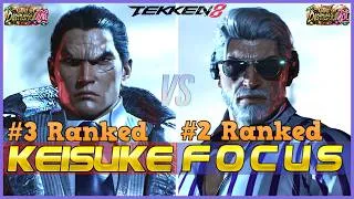 Thumbnail: T8 S3 ▰ KEISUKE (#3 Ranked Kazuya) Vs FOCUS (#2 Ranked Victor) ▰ Tekken 8 High Level Gameplay