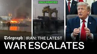 Thumbnail: Iran targets US Fifth Fleet in Bahrain after Trump's five-hour blitz | Iran: the Latest
