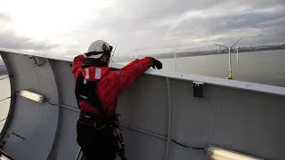 Thumbnail: On top of an offshore wind turbine