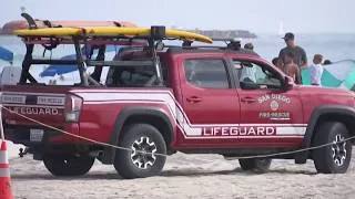 Thumbnail: Salvavidas realizan varios rescates en playas de San Diego