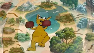 Thumbnail: Kao The Kangaroo soundtrack with artworks changed by AI (slowed + reverb)