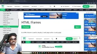 Thumbnail: Web Designing Course HTML Iframes Tutorial 19 W3 Schools Explanation in Telugu