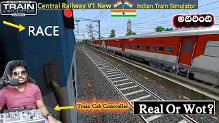 Thumbnail: Race First Look Released New Indian Route Central Railway V1 | Train Simulator Classic in Telugu