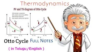 Thumbnail: Otto cycle full details|P-V&T-S diagrams in Telugu & English by Telugu Mech Engneers