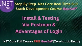 Thumbnail: #95 Install & Testing Via Postman & Advantages of Login | .Net Core Full Development Course  Telugu